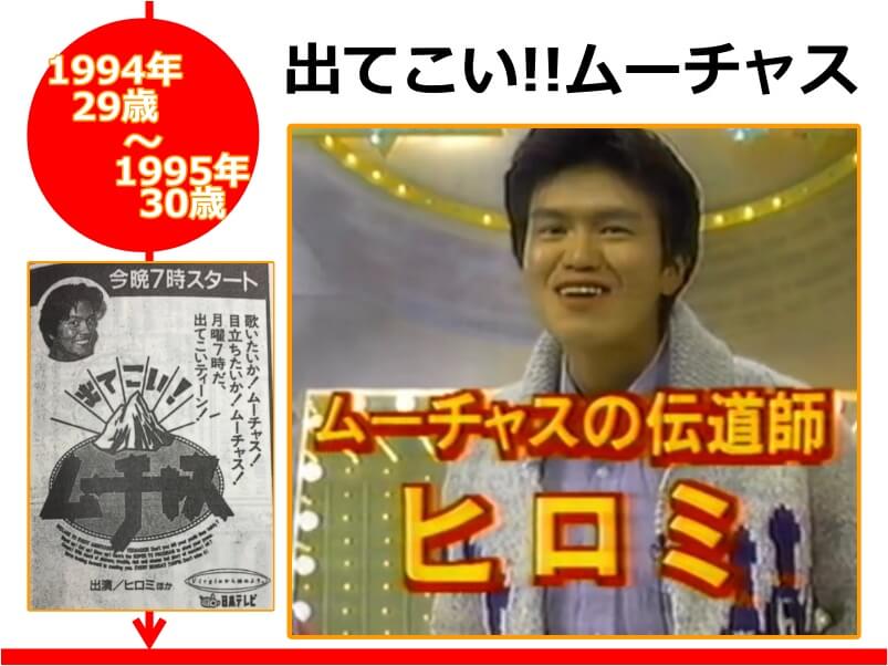 ヒロミさんが29-30歳の時にMCを担当した番組「出てこい‼ムーチャス」