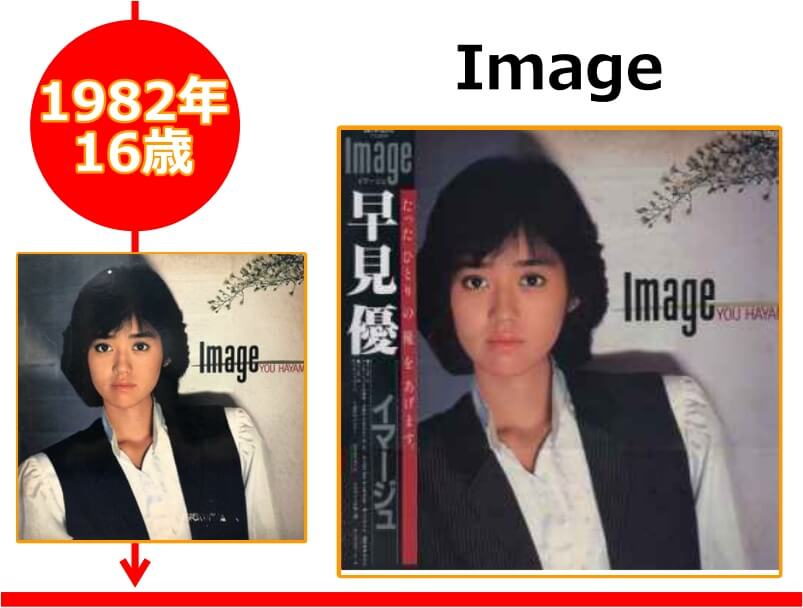 早見優さんが16歳の時にリリースされたアルバム「Image」