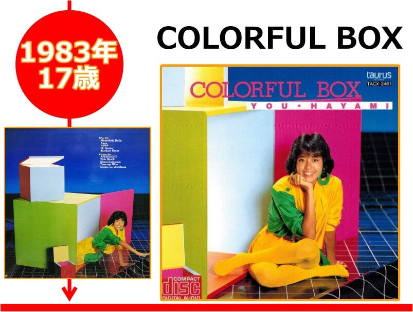 早見優さんが17歳の時にリリースされたアルバム「COLORFUL BOX」