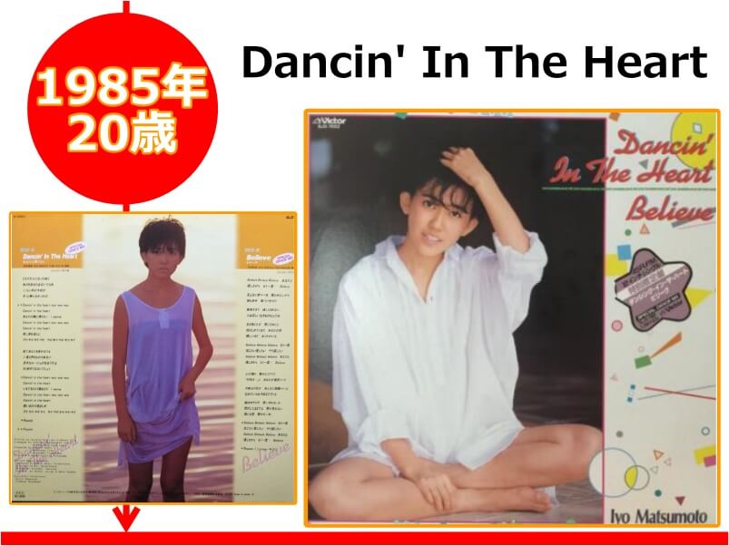 松本伊代さんが20歳の時にリリースしたCD「Dancin' In The Heart」