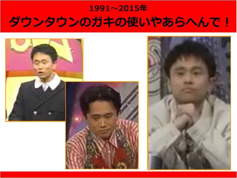 浜田雅功さんが若い頃に出演していた人気番組「ダウンタウンのガキの使いやあらへんで！」